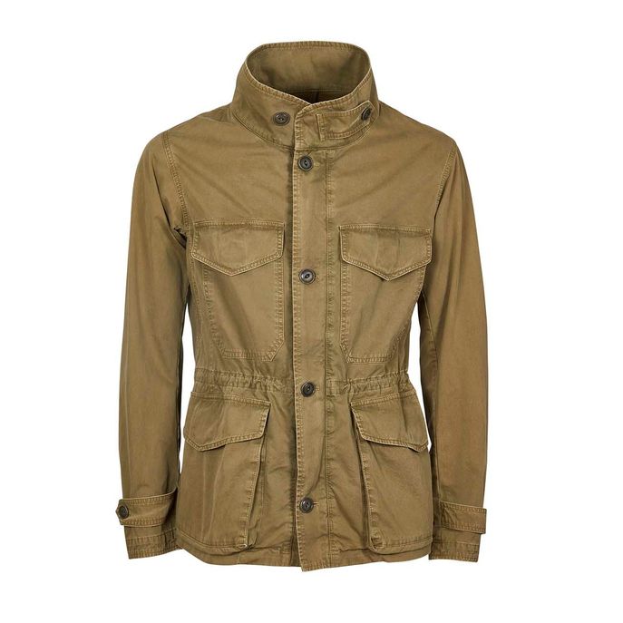 FIELD JACKET IN COTTON Mna Military green