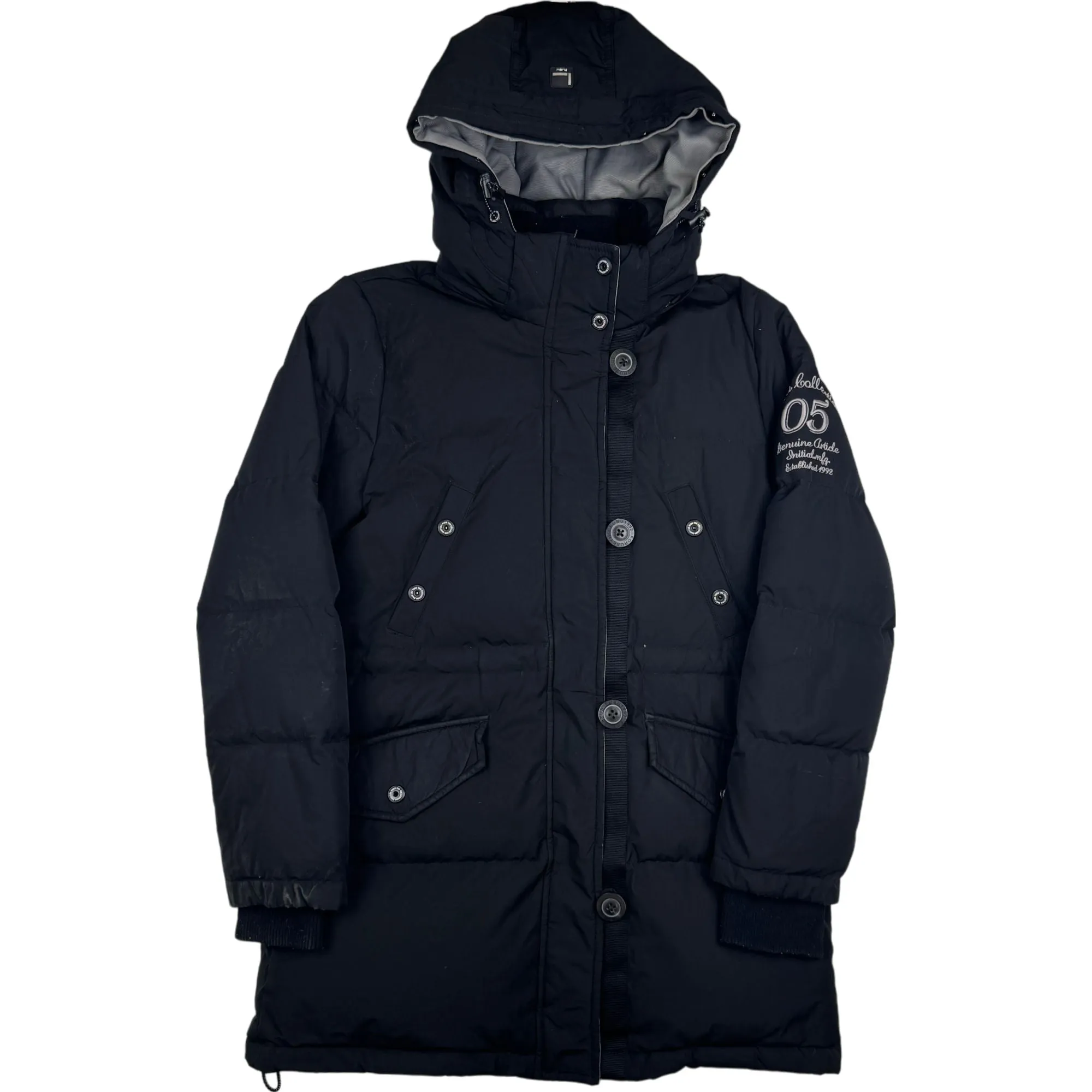 Fubu Collection Puffer Parka Jacket Black