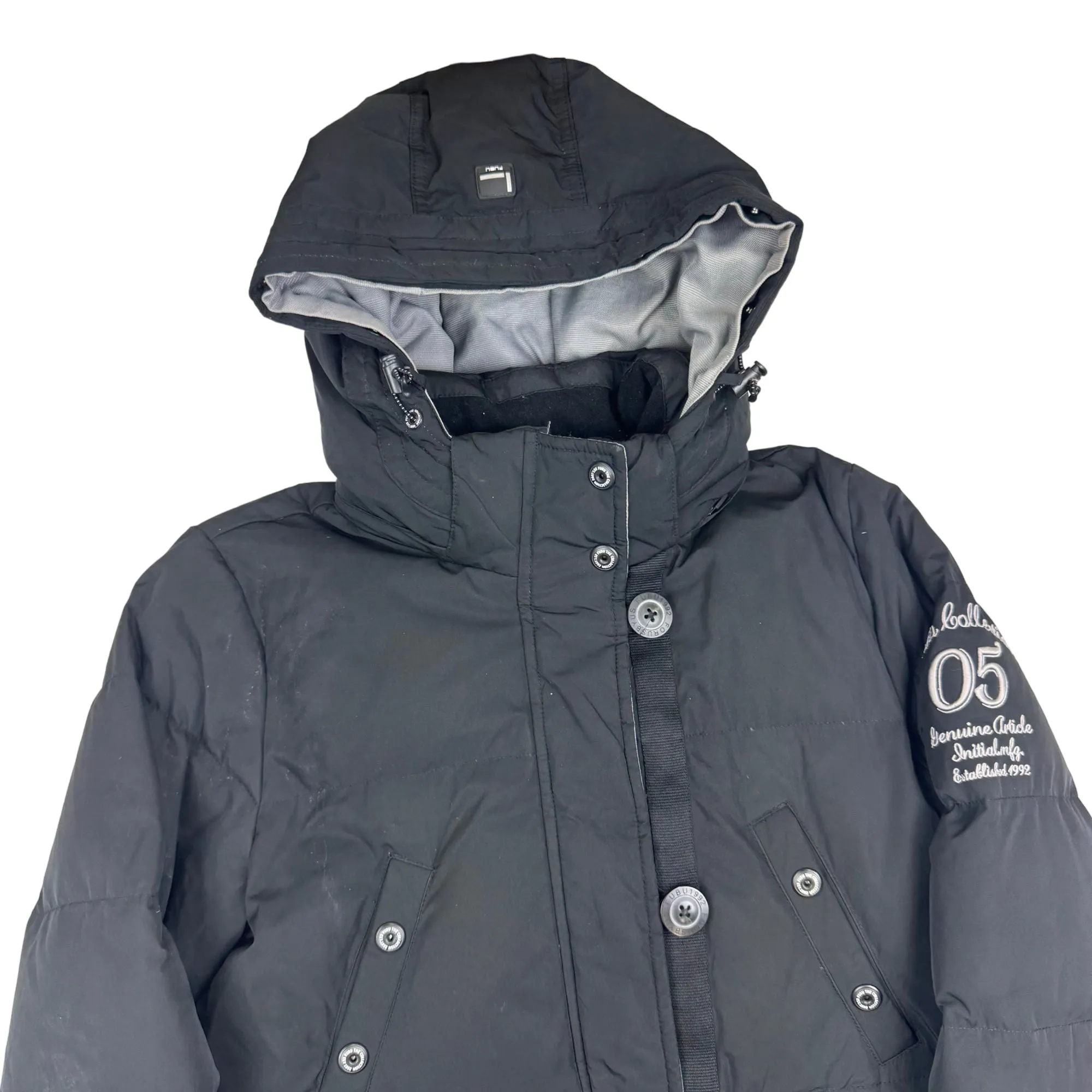 Fubu Collection Puffer Parka Jacket Black