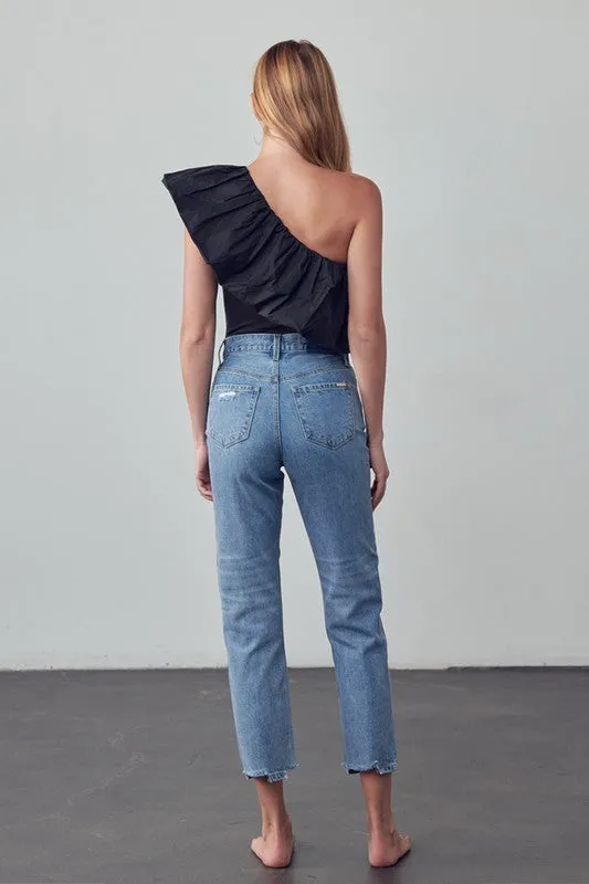 HIGH RISE GIRLFRIEND JEANS