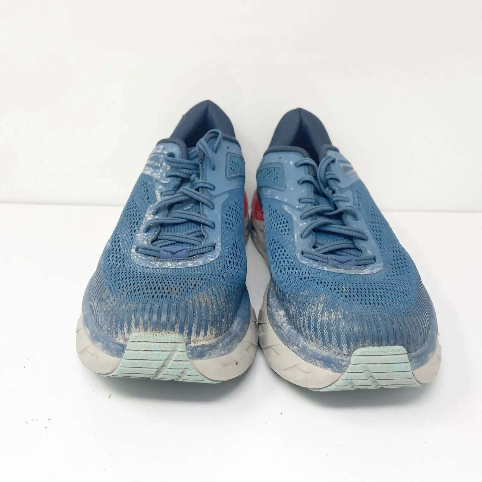 Hoka One One Mens Bondi 7 1110518 RTOS Blue Running Shoes Sneakers Size 11.5