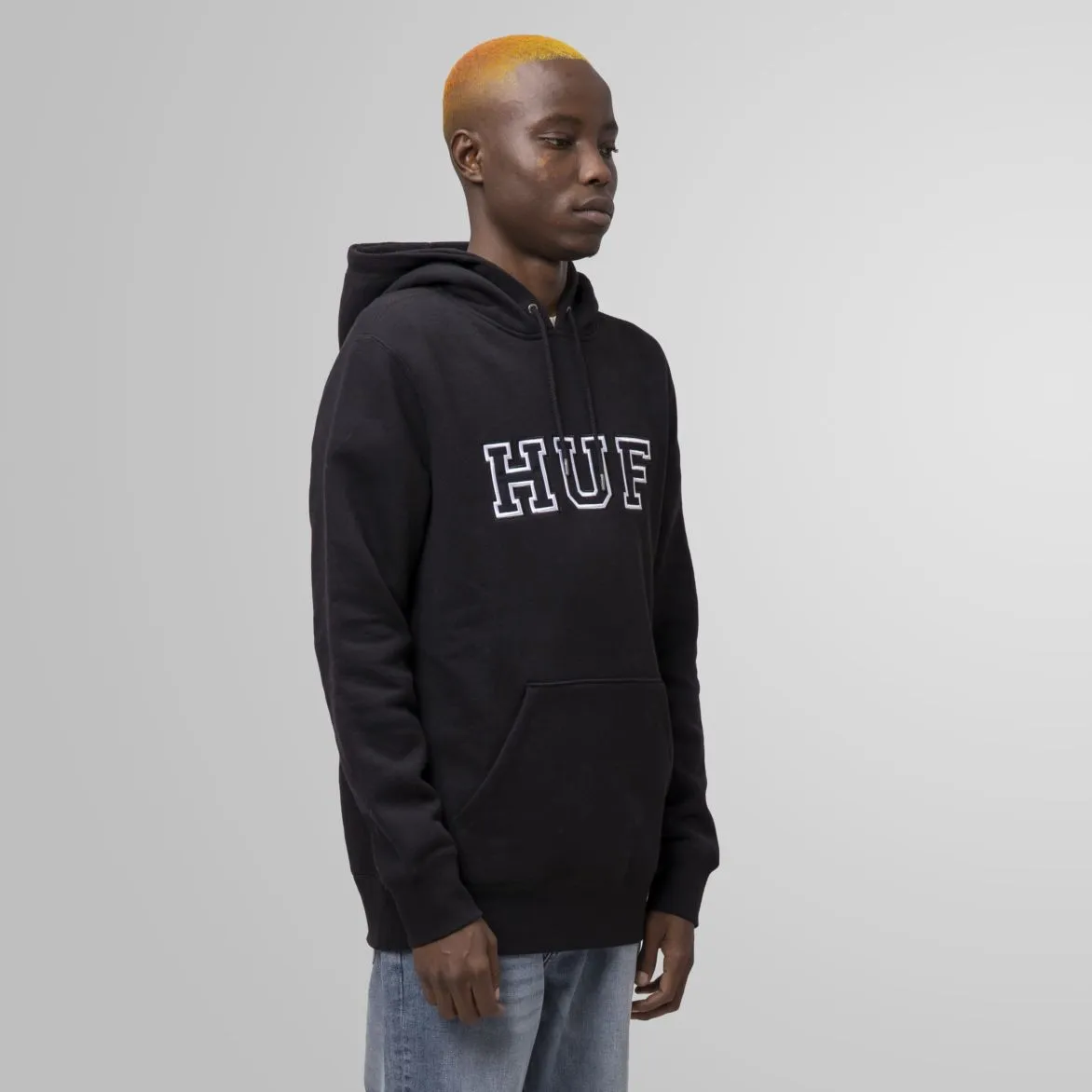 HUF HARTFORD P/O HOODIE // BLACK