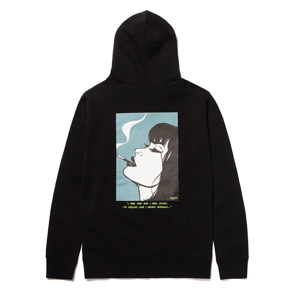 HUF I FEELS GOOD P/O HOODIE // BLACK