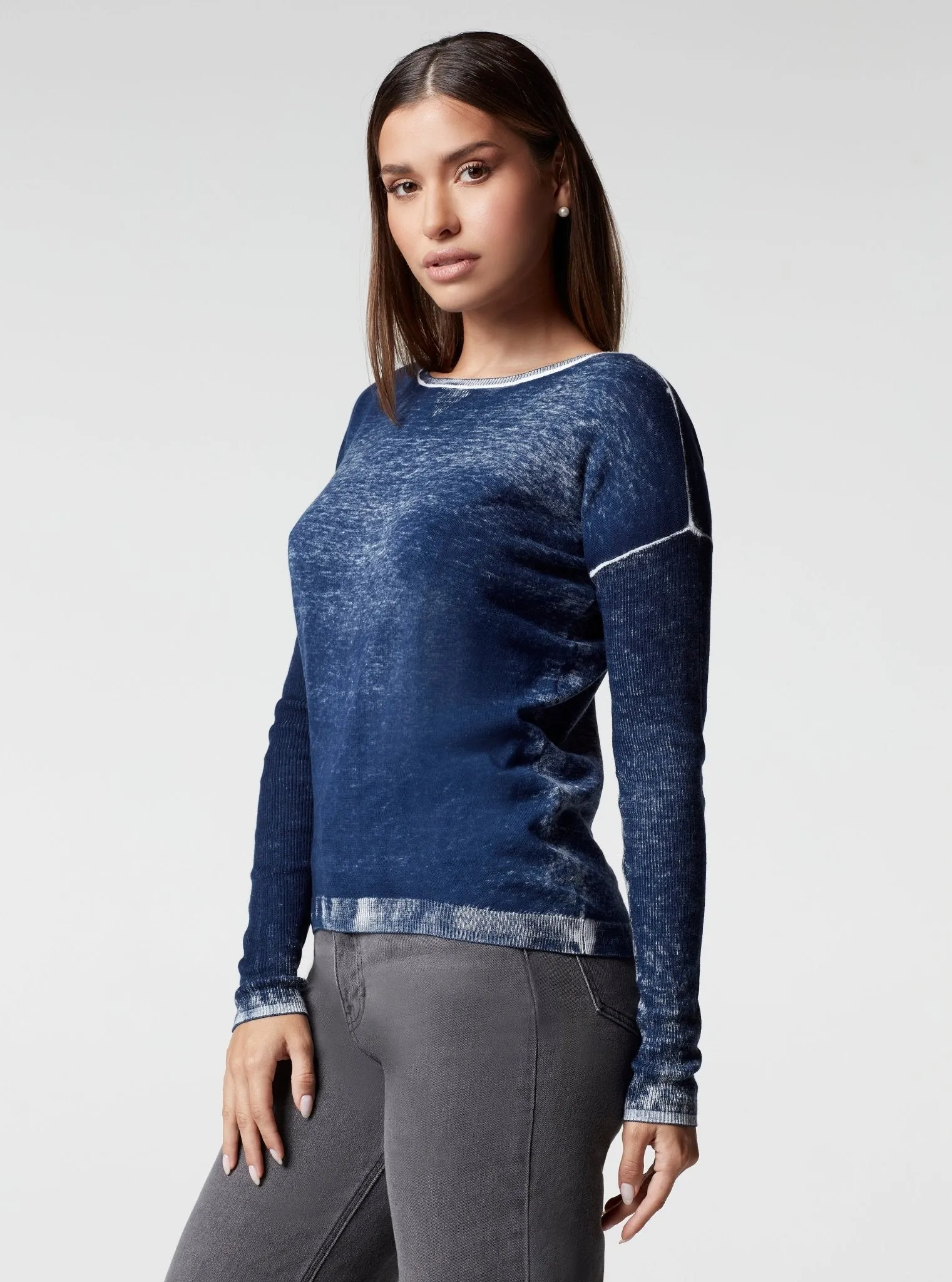 Huntress Boyfriend Sweater - Dress Blues