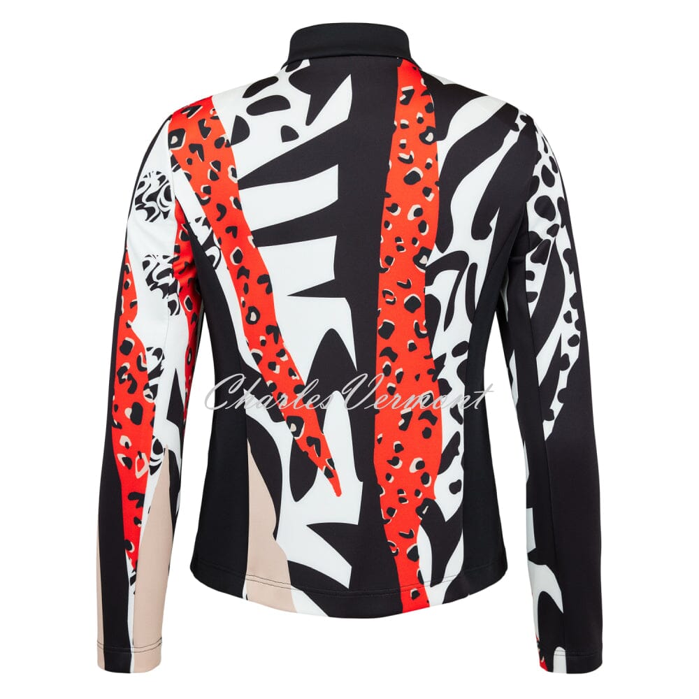 I'cona Animal Print Zip Jacket - Style 67268-60238-33