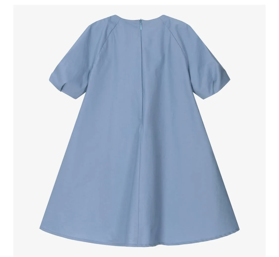 Il Gufo Tucked Sleeve Dress