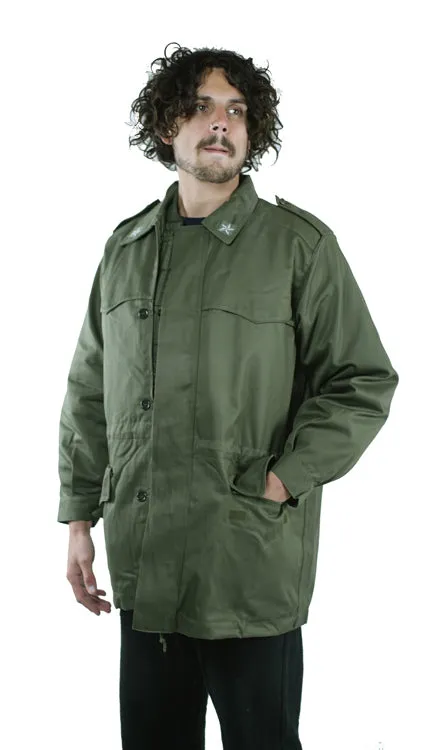 Italian Army Green Coat – Field Parka – unissued