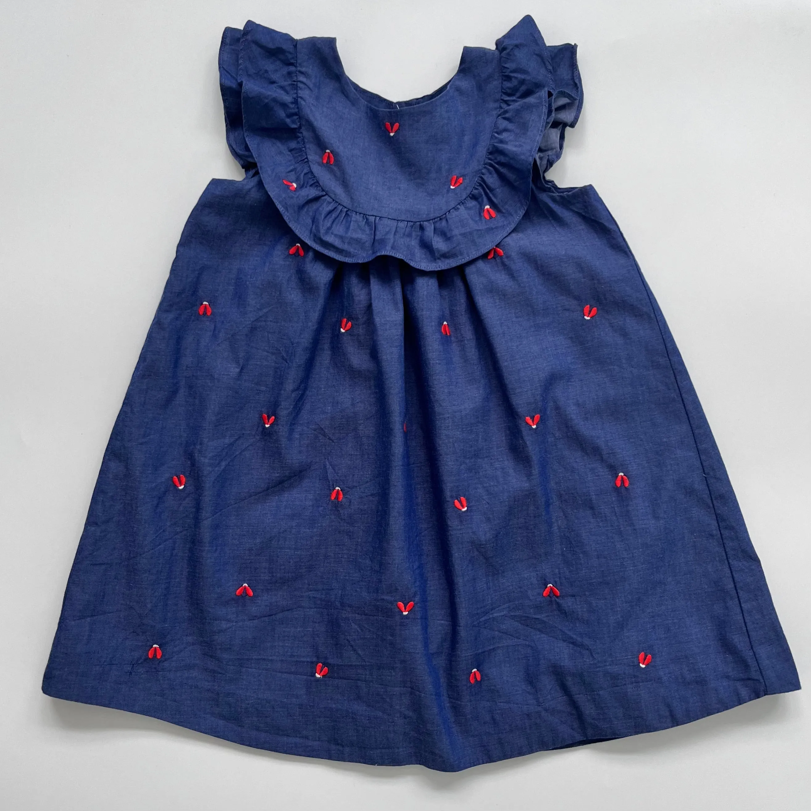 Jacadi Blue Chambray Dress: 24 Months