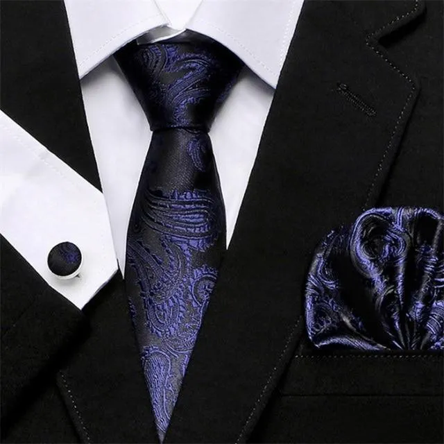 Jacquard Woven Necktie Set