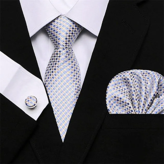 Jacquard Woven Necktie Set