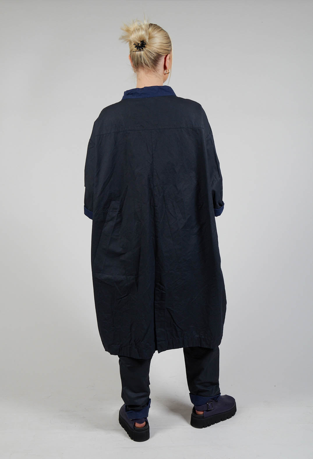 Kumasi Coat in Night and Cobalt