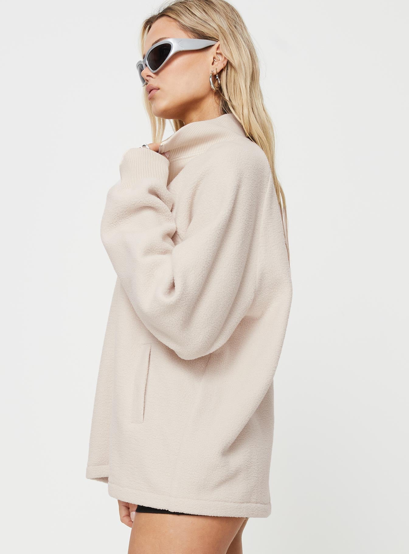 Labelle Quarter Zip Jumper Cream