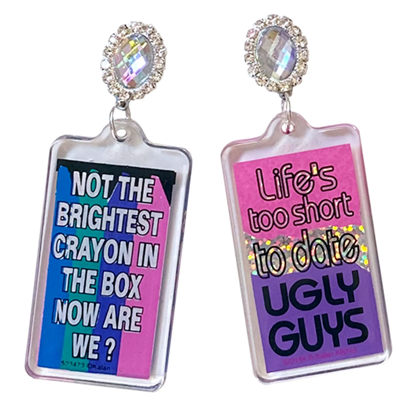 Life's Too Short 80's Charm Earrings