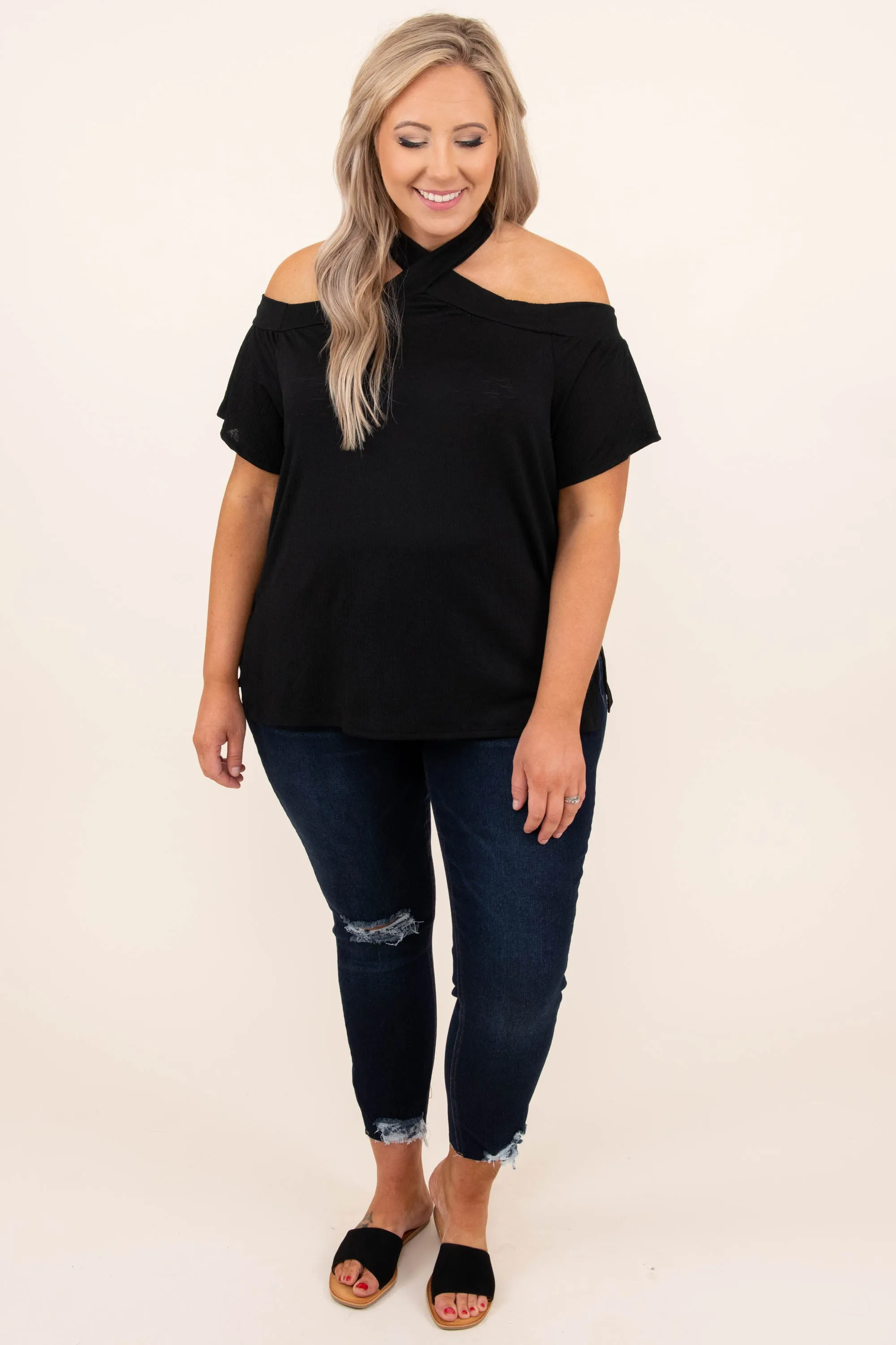 Lift The Mood Top, Black