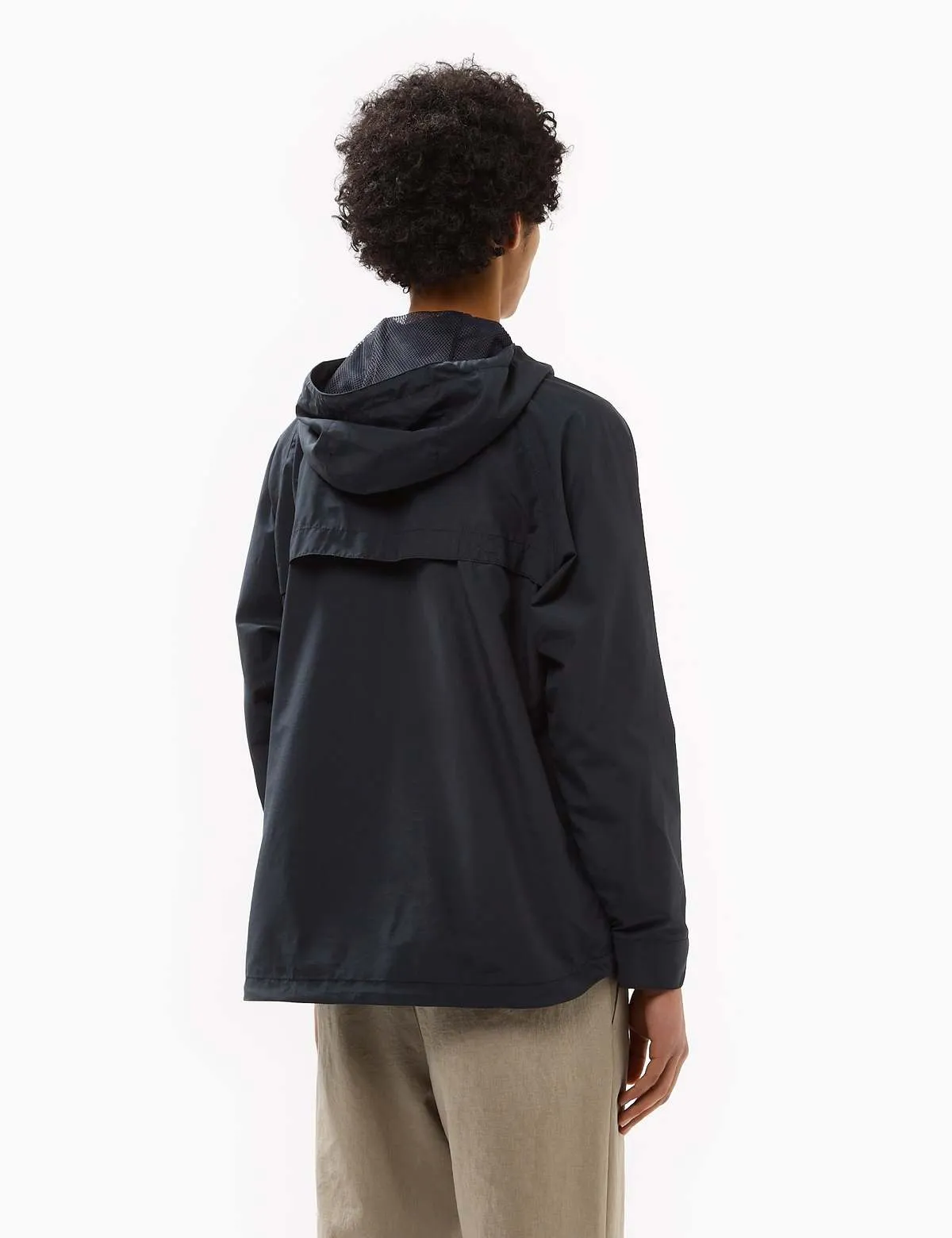 Light Mountain Cloth Zip Up Parka - Midnight Blue