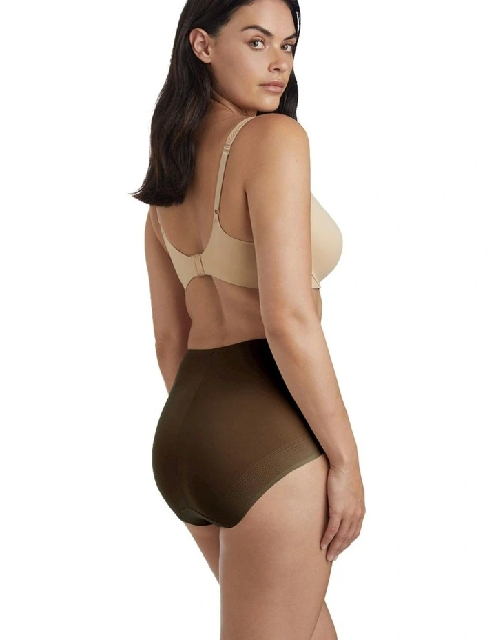 Light Shaping High Waist Everyday Shapewear Brief in Black