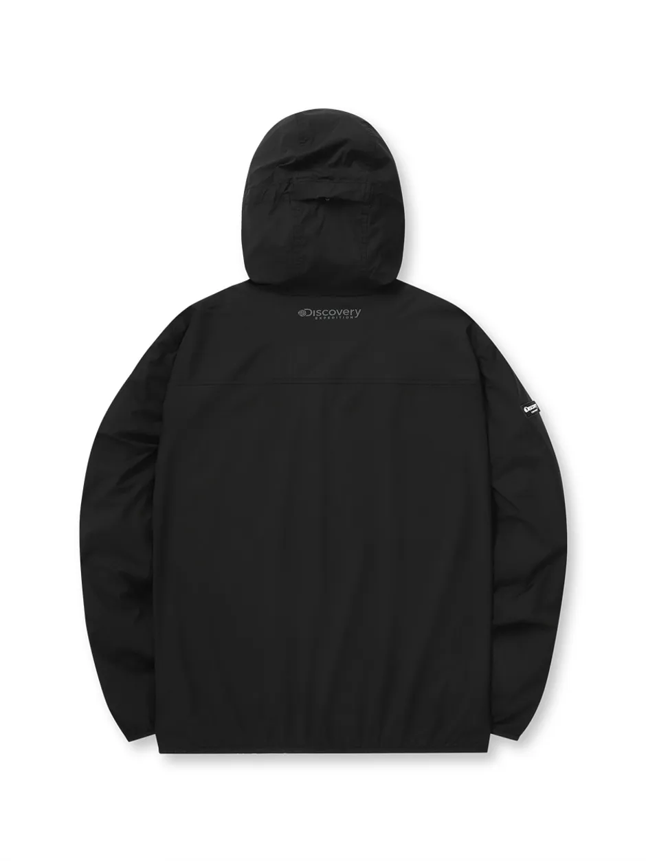 Lightweight Packable Windbreaker Black