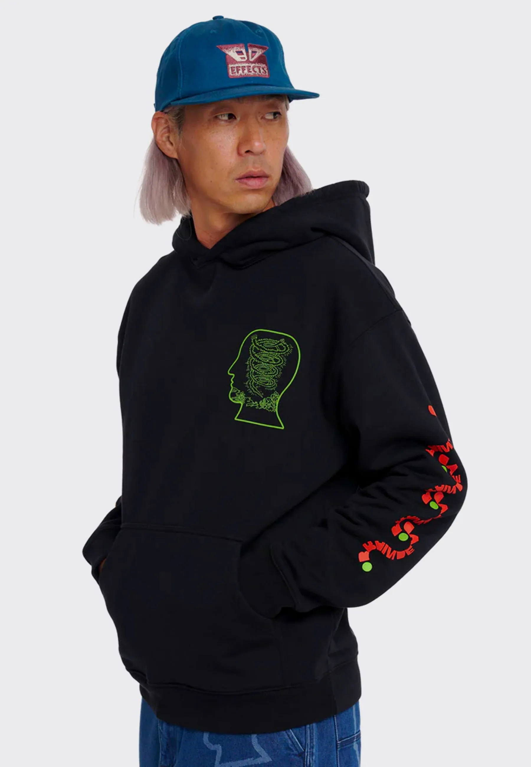 Lizard Cowboy Hoodie - Black