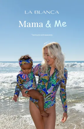 Mama and Me Neon Nights Rashguard and Hipster Bottom Set - FINAL SALE