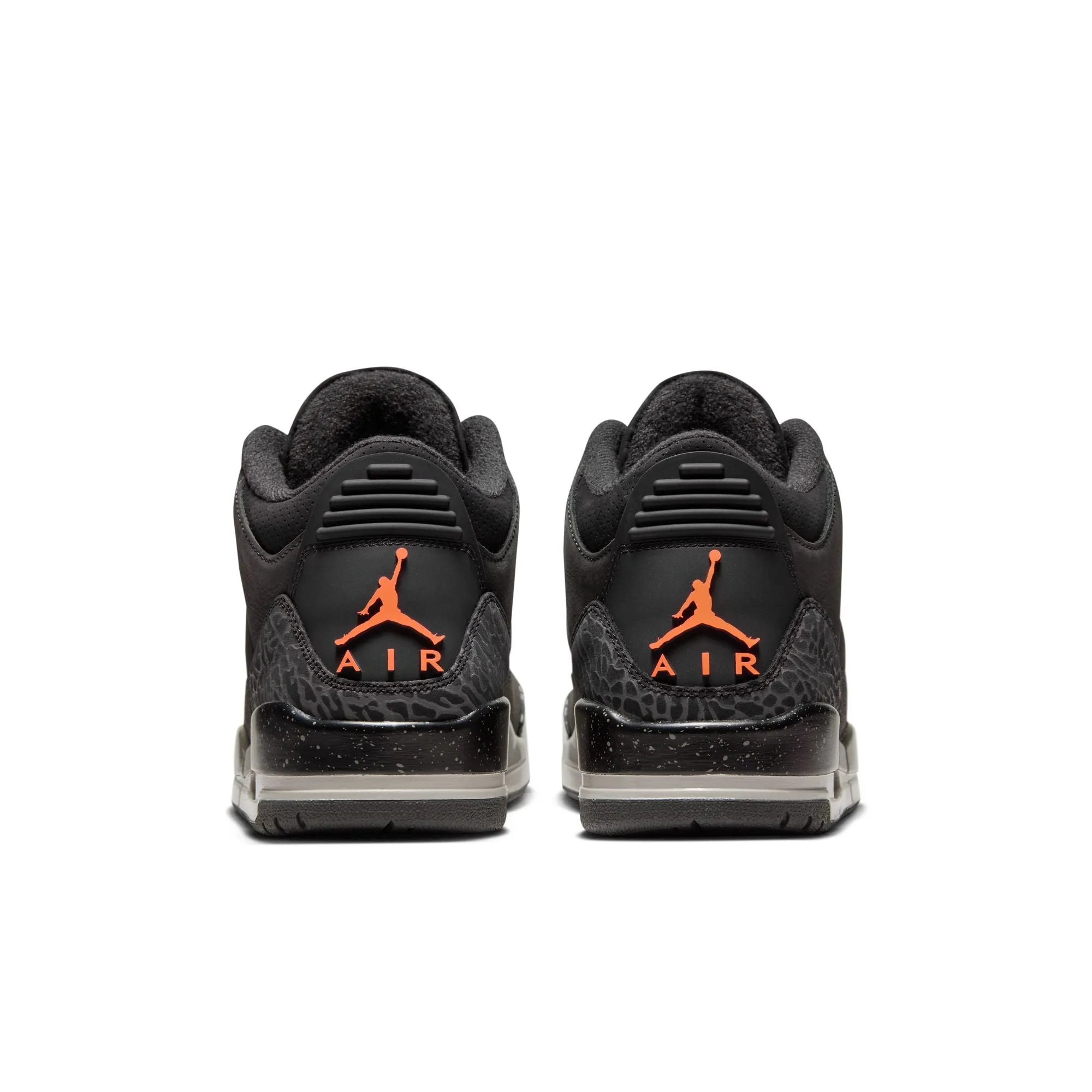 Men's Air Jordan 3 Retro-NIGHT STADIUM/TOTAL ORANGE-BLACK