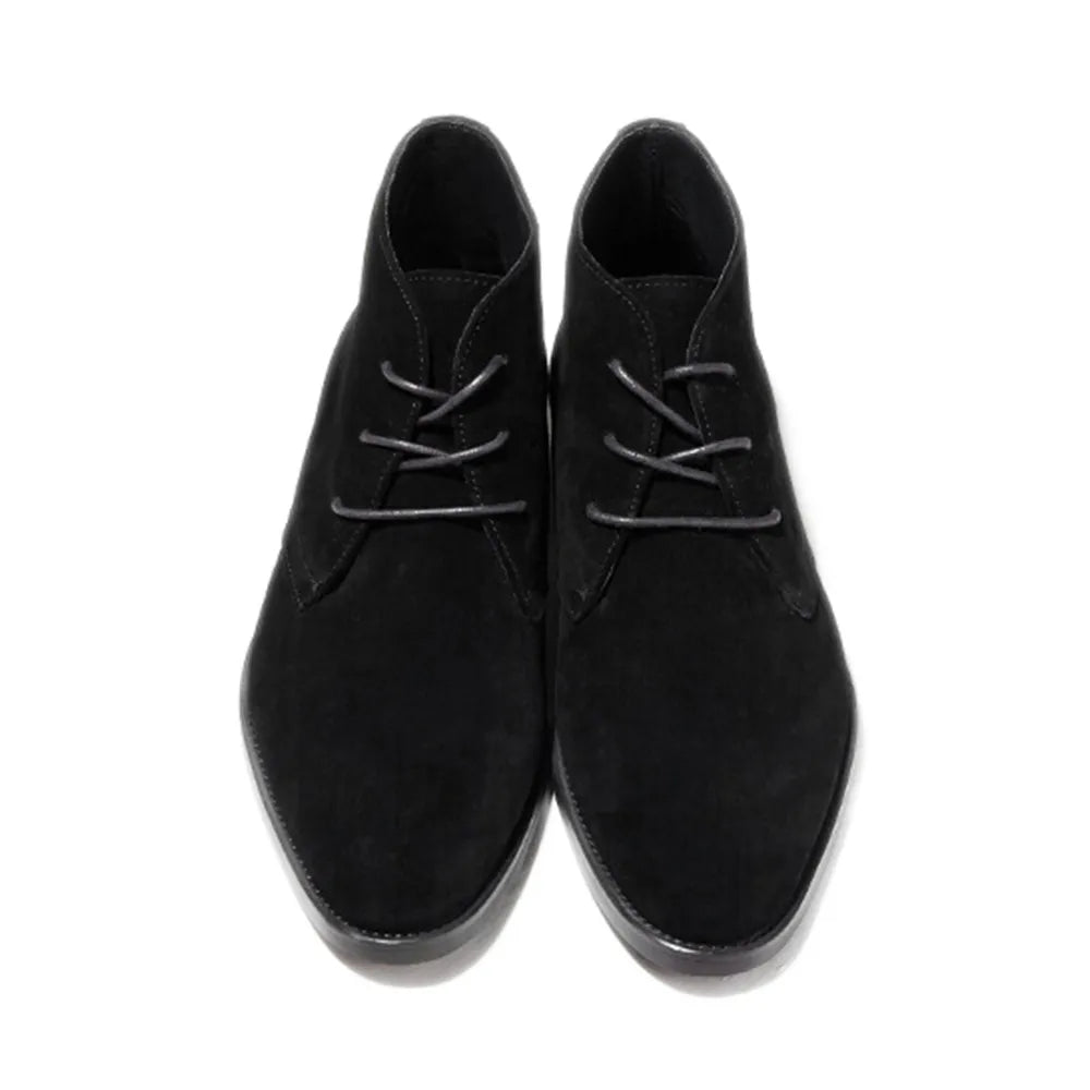 Men's Winter Warm Genuine Leather Lace-up Round Toe Ankle Boots