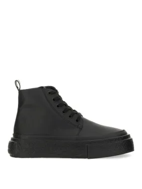 MM6 Maison Margiela Leather Lace-Up Sneaker