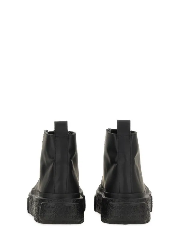 MM6 Maison Margiela Leather Lace-Up Sneaker