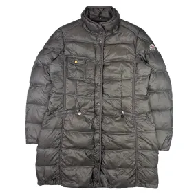 Moncler Romarin Long Down Filled Parka Jacket Grey