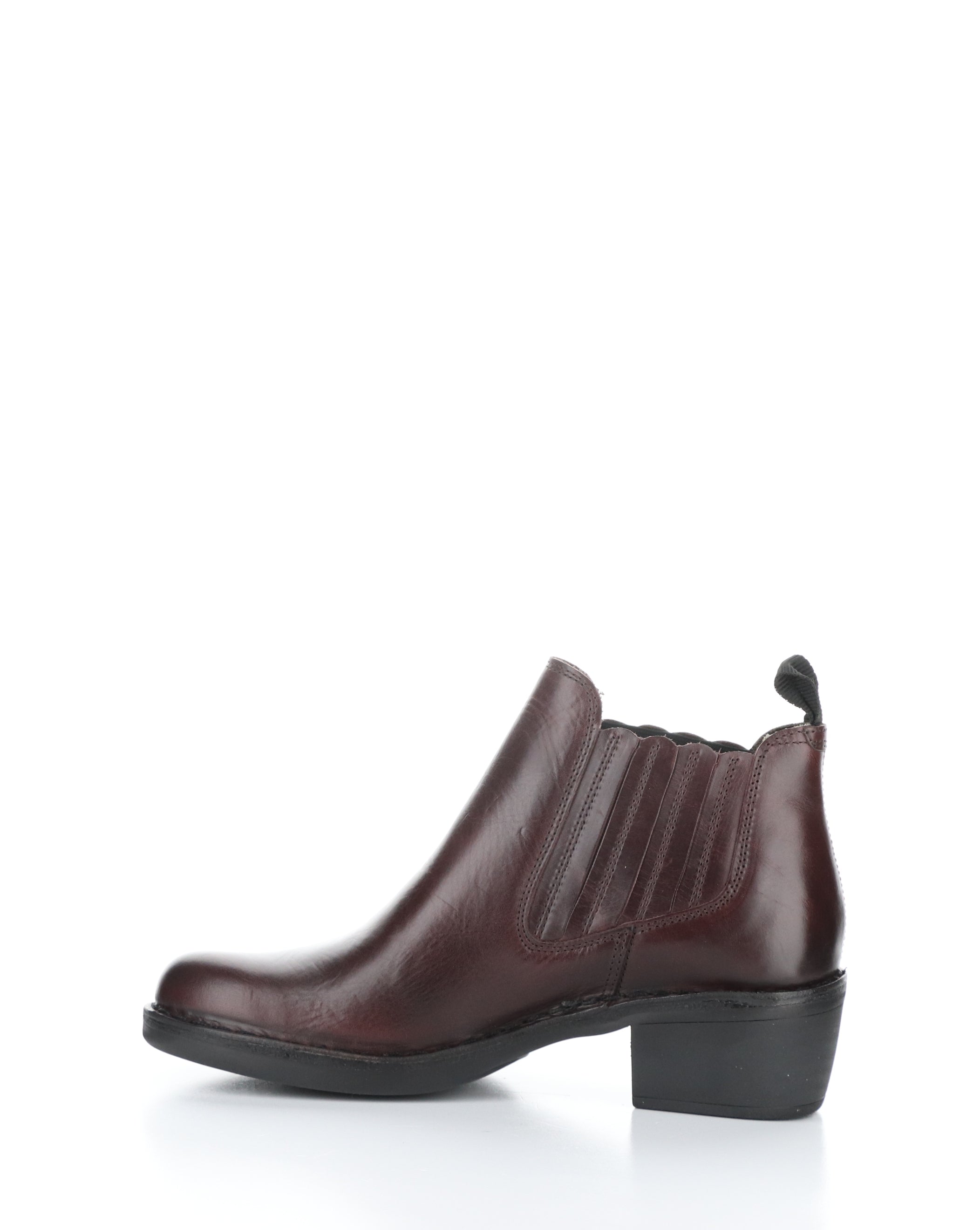 MOOF103FLY 001 WINE Round Toe Boots