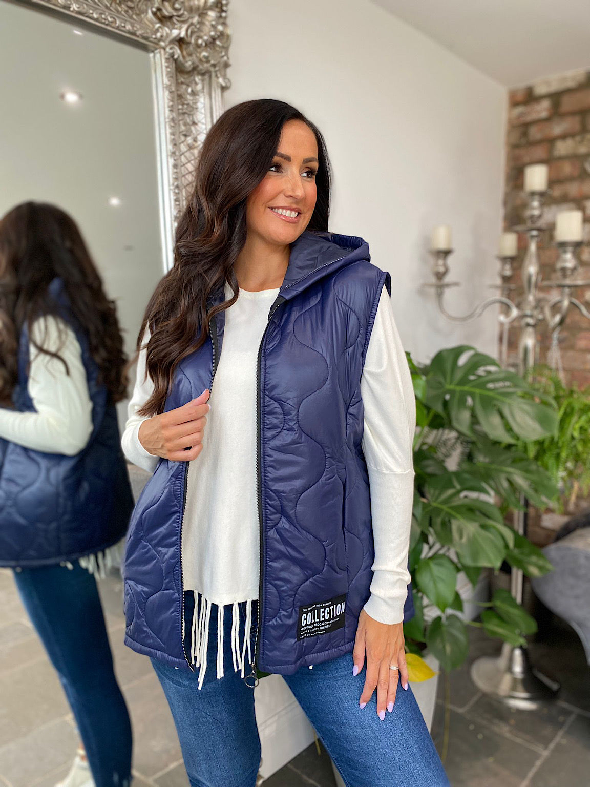 Navy Lightweight Pocket Gilet Sammy