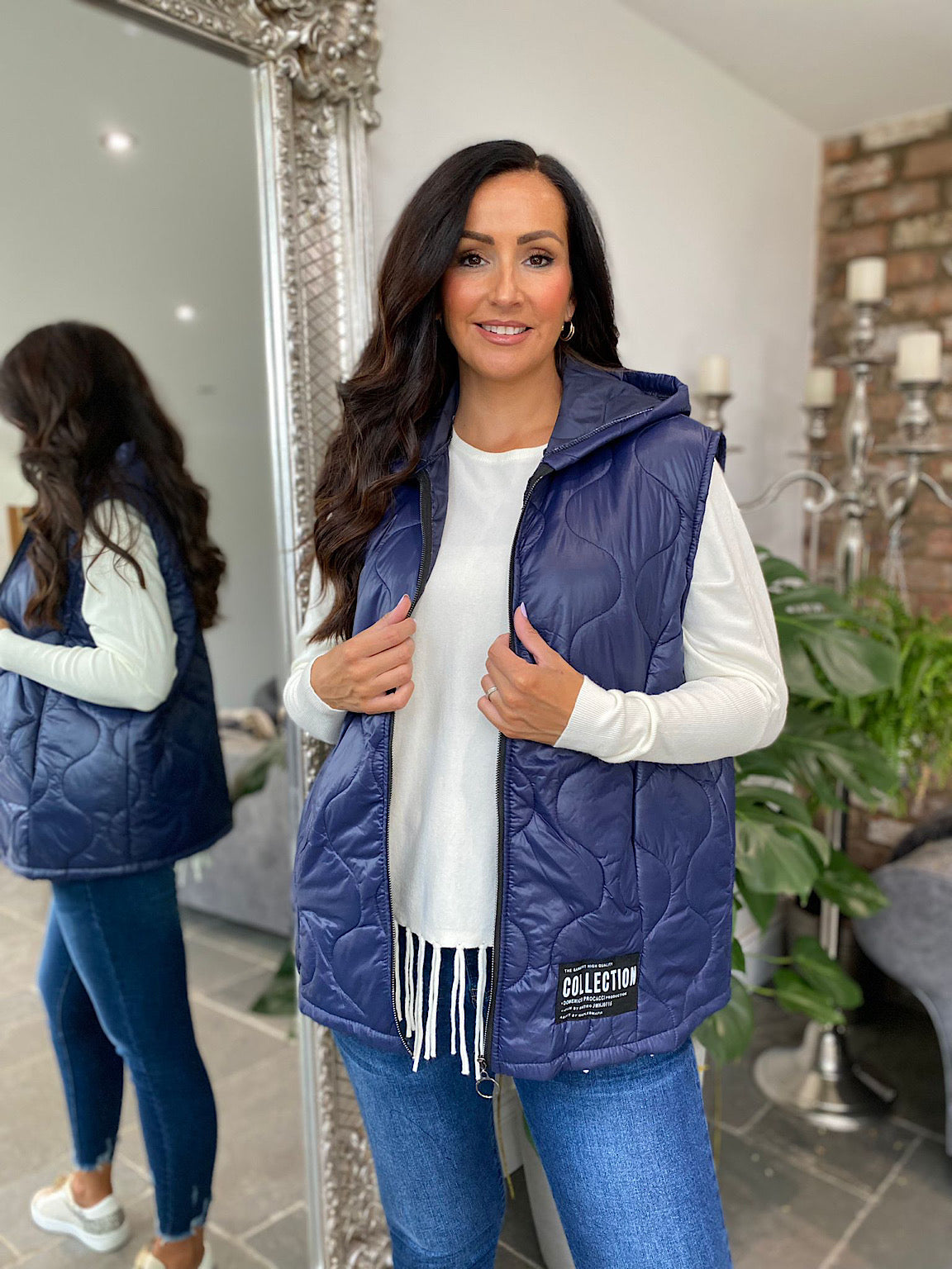 Navy Lightweight Pocket Gilet Sammy