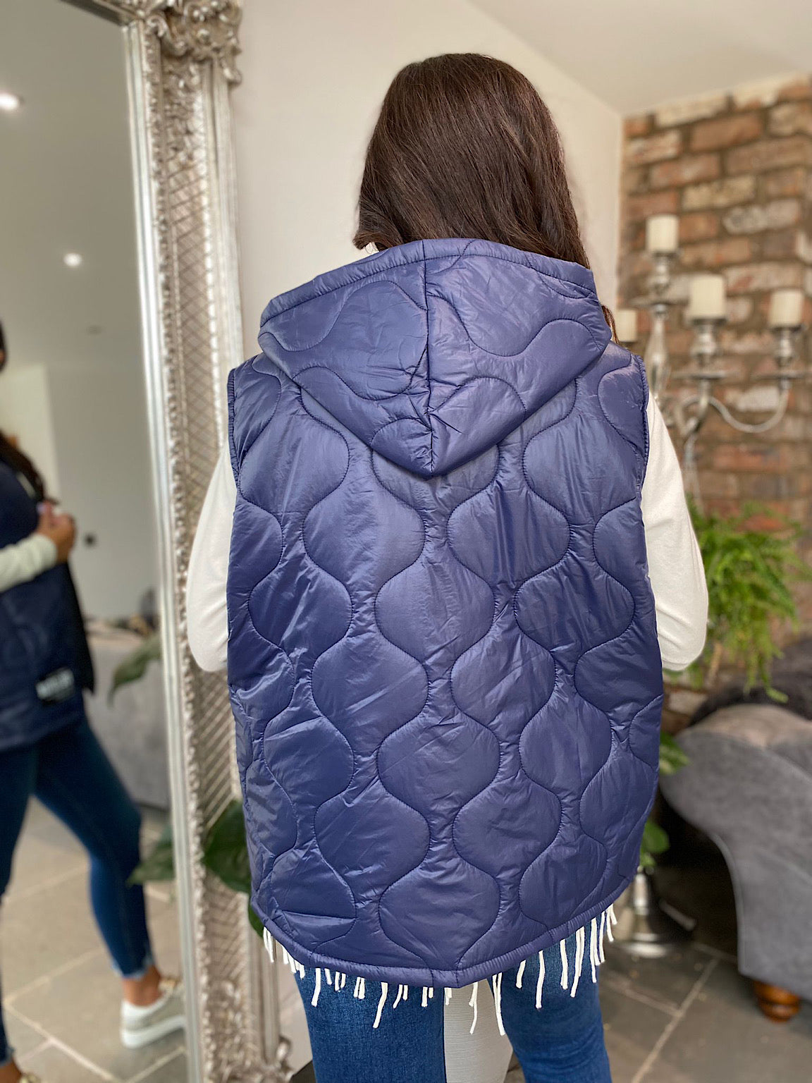 Navy Lightweight Pocket Gilet Sammy