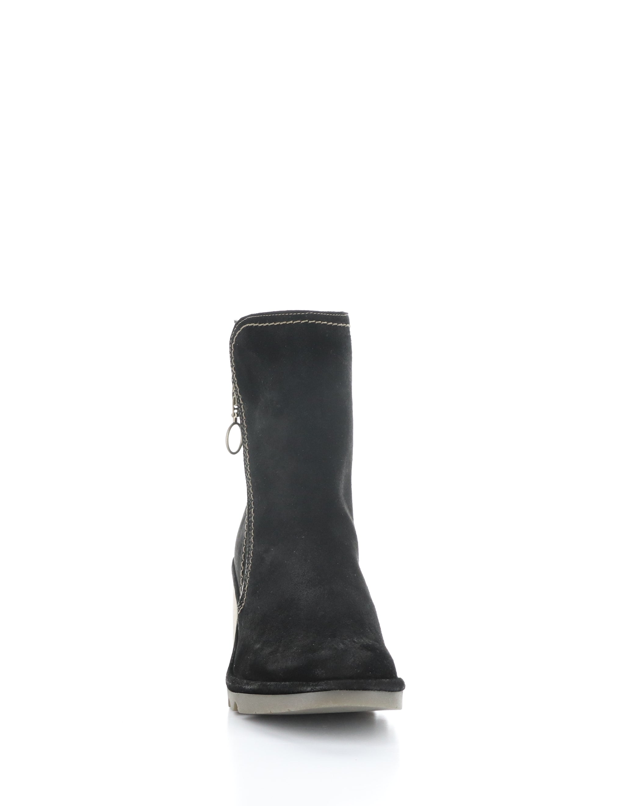 NELA407FLY 005 BLACK Round Toe Boots