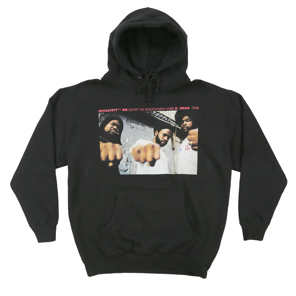 OFF SAFETY GOOD IN DA HOODIE // BLACK