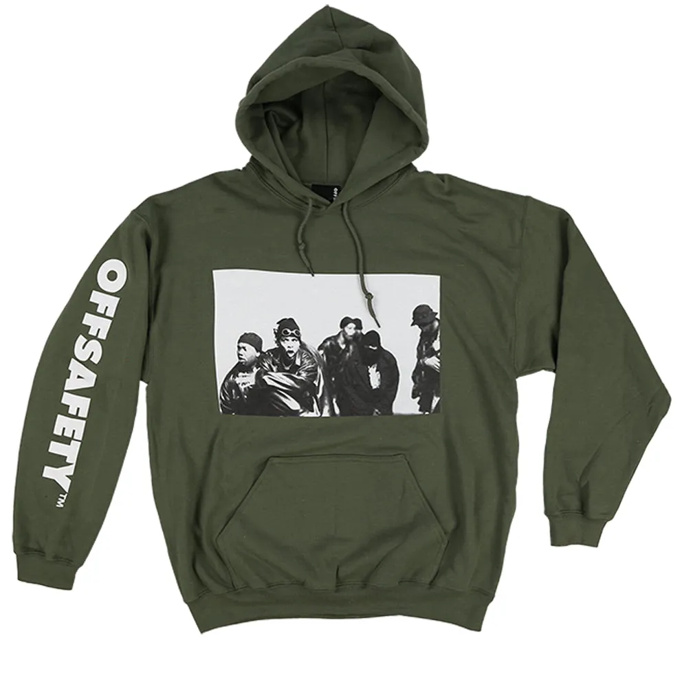 OFF SAFETY SWARM HOODIE // GREEN