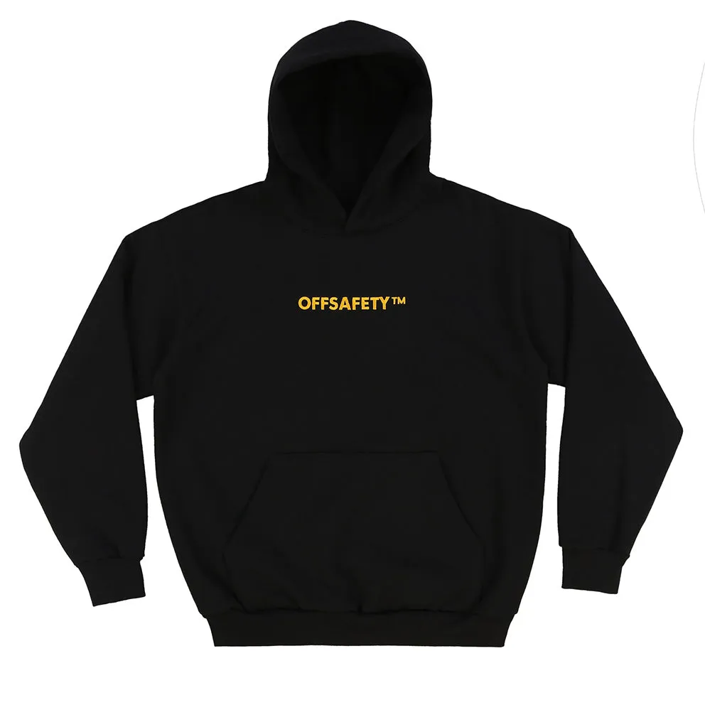 OFF SAFETY TICAL EMBROIDERED HOODIE // BLACK