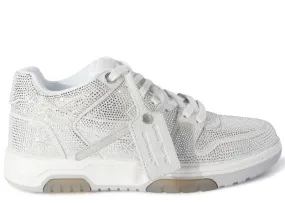 Off-White White Crystal-Embellished Out Of Office Sneakers