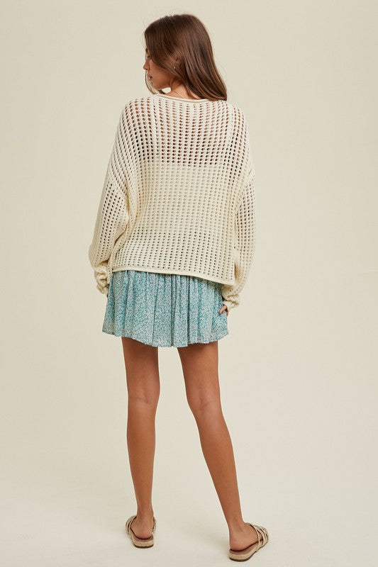 Open Knit Sweater