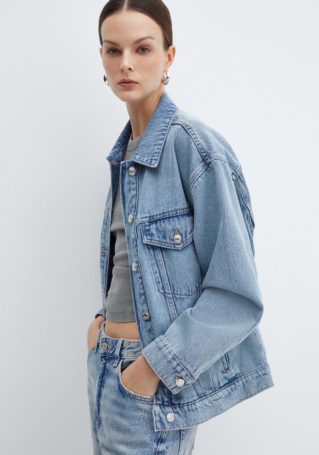 Oversize denim jacket