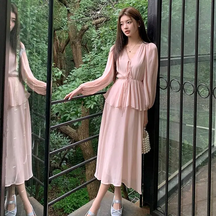 Pale Pink Flowy Dress