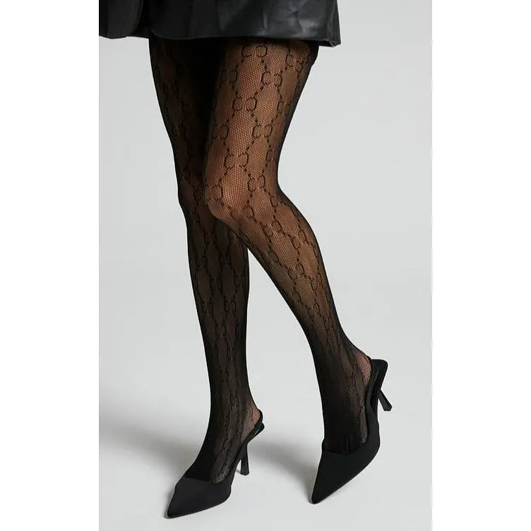 Patterned Fishnet Tights