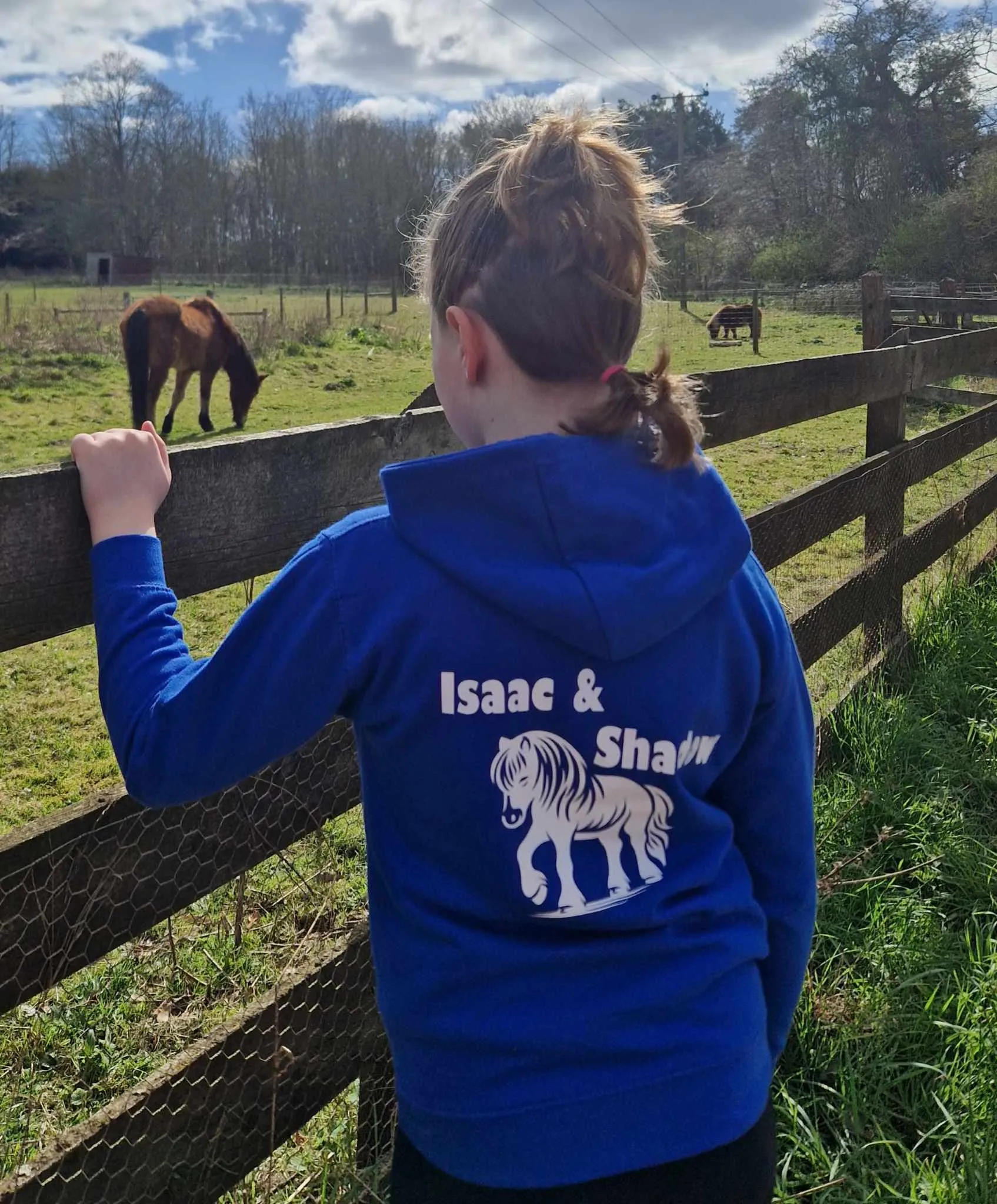 Personalised Equestrian Hoodie Kids - Pony Design