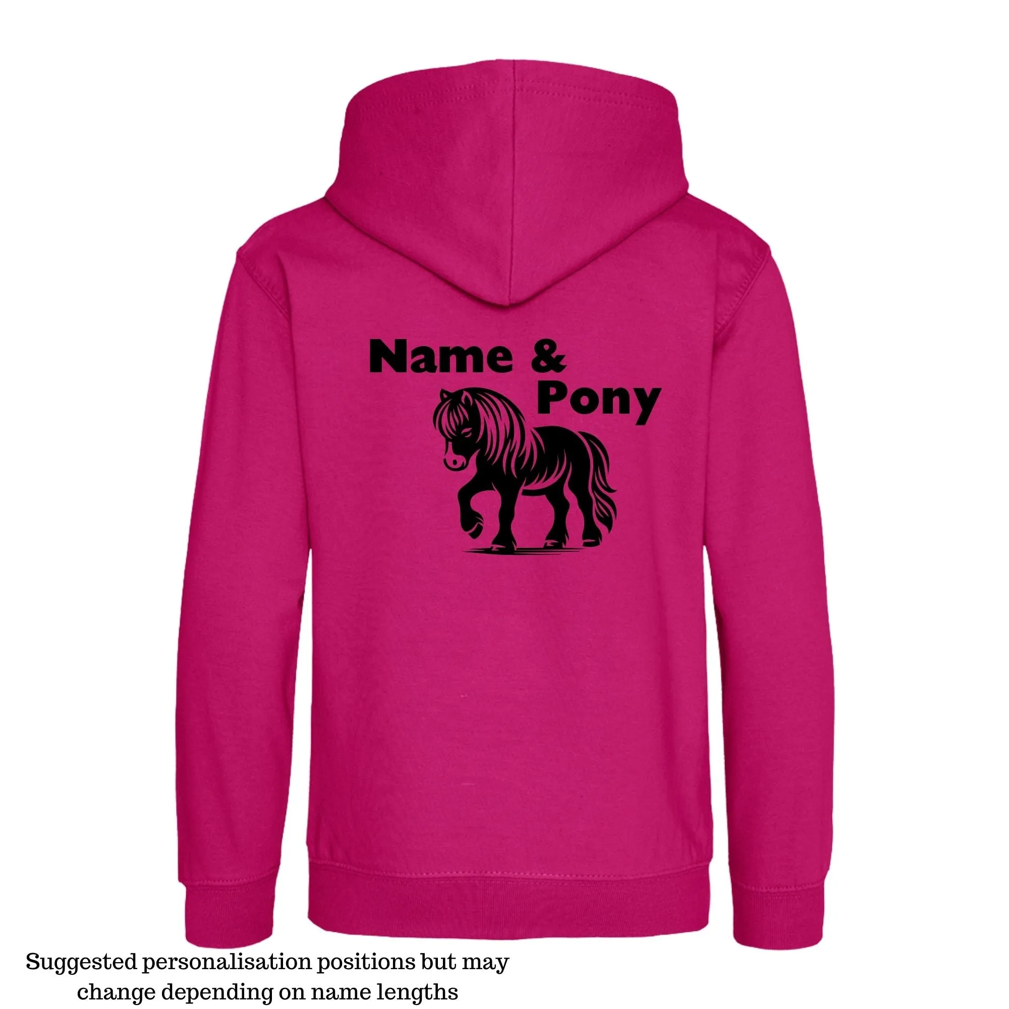 Personalised Equestrian Hoodie Kids - Pony Design