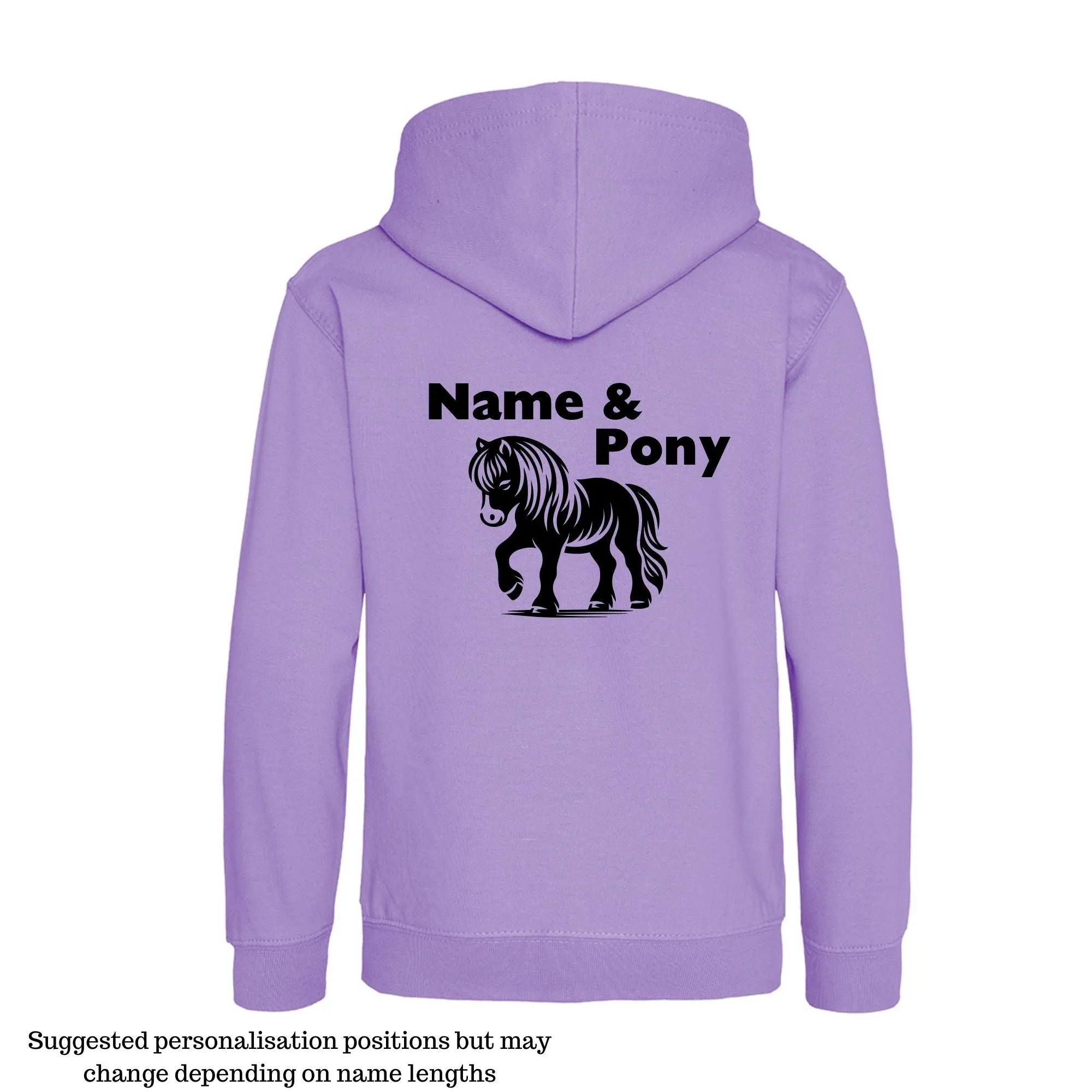 Personalised Equestrian Hoodie Kids - Pony Design