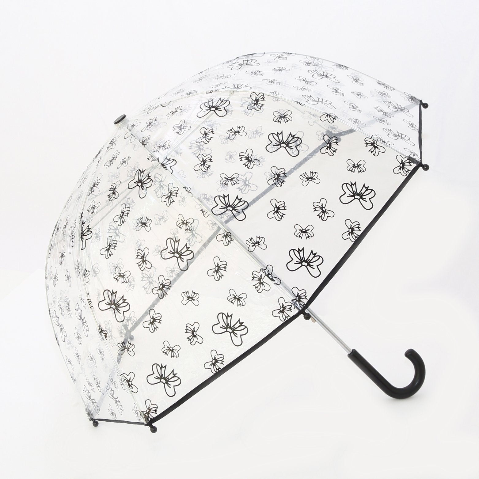 Pluie Pluie Girls Transparent Black Bow Umbrella