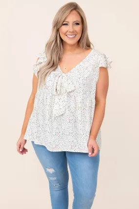 Poetic Vibes Top, Beige