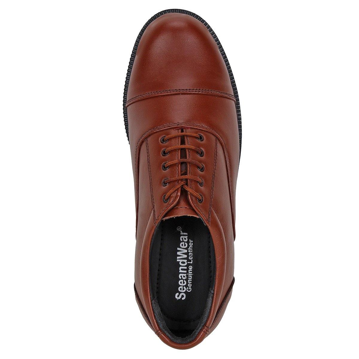 Police Uniform Shoes Brown for Men