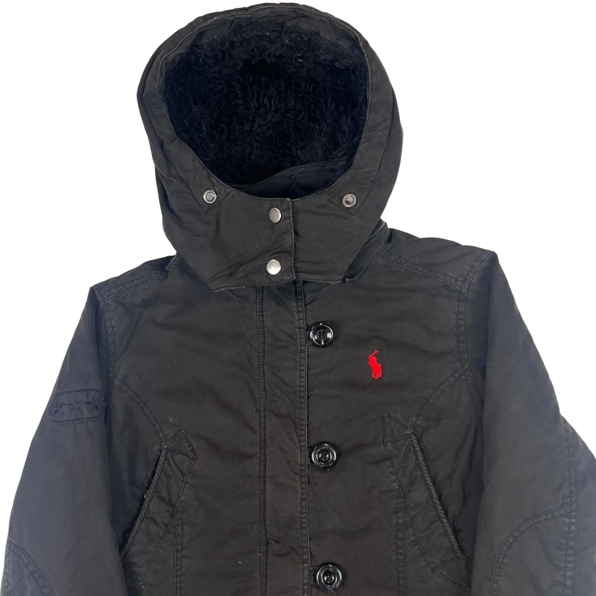 Polo Ralph Lauren Hooded Parka Jacket Black