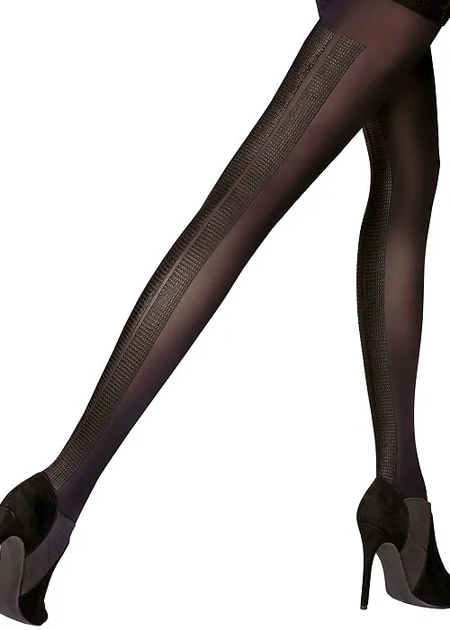 Pretty Polly Fashion Printed Backseam Tights ()