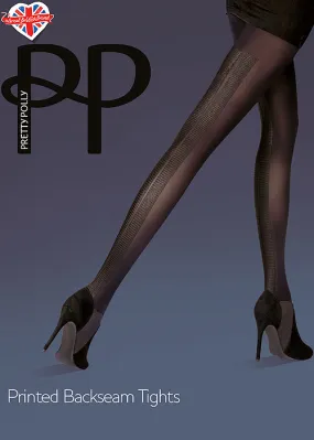 Pretty Polly Fashion Printed Backseam Tights ()